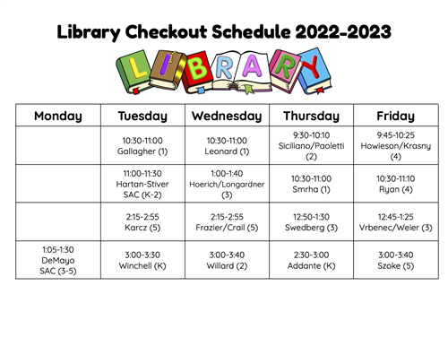 2022-2023 Library Checkout Schedule.png